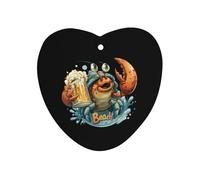 Hermit Crab Beer Car Air Freshener Decorative Hanging Aromatherapy Tablets for Car Trucks Love form