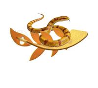 Hermit Crab Climbing Toys Suction Cup Leaf Shape Decoration