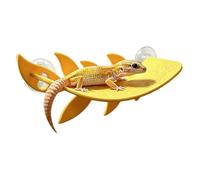 Hermit Crab Climbing Toys Suction Cup Leaf Shape Tank Decor