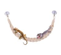 Hermit Crab Climbing Toys with Jute Rope Ladder | Hermit Crab Toys for Reptile Tank Terrarium Accessories - Ideal for Hermit Crabs, Tree Frogs, Geckos, Lizards, and Snakes to Enhance Their Climbing