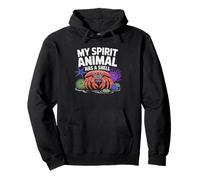 Hermit Crab Lover Rocky Shore Coastal Explorer Tide Pool Pullover Hoodie
