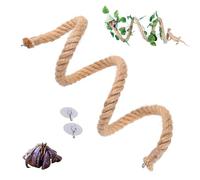 Hermit Crab Rope Ladder, Hermit Crab Climbing Toy, No Odor Reptile Tank Terrarium Accessories, Climbing Toys Easy to Install for Crabs, Frogs, Lizards