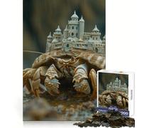 Hermit Crab Sand Castle for Adults 1000 Piece Puzzle Restful Game Tension Relief Family Bond Xmas Surprise (38x52cm)
