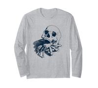Hermit Crab Skull Ocean Macabre Wildlife Ocean Beach Long Sleeve T-Shirt