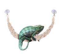 Hermit Crab Toy - Reptile Tank Habitat, Climbing Jute Rope Ladder, Terrarium Accessories for Hermit Crabs, Lizards, Geckos, Snakes, Small Exotic Pets, Interactive