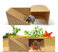 Hermit Crab Underground Tunnel Cave with Platform- Hermit Crab Climbing Tank Accessories Hide, Hermit Crab Climbing Toys, Hermit Crab Decor, Habitat Accessories