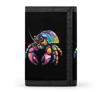 Hermit Crab Water Trifold Wallets Slim Coin Purse Credit Card Holder Wallet Money Clip for Women Men