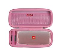 HERMIT SHELL Hard Travel Case for JBL Charge 5 - Portable Bluetooth Speaker (Pink)