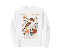 Hermit Thrush Official Vermont State Bird Artwork Sweatshirt
