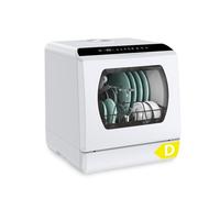 Hermitlux Table Top Dishwasher 6 Programmes, 5 Place Settings, Glass Door