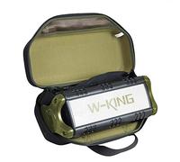 Hermitshell Hard EVA Travel Case for W-KING 30W/50W Bluetooth Speaker (Black+Green)