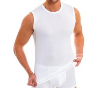 HERMKO 3040 3-Pack Men's Round-Neck, Tank top Vest, 100% Organic Cotton