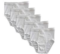 HERMKO 3248 5er Pack Herren Slip mit Eingriff Doppelripp aus Bio-Baumwolle
