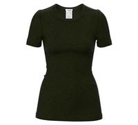 HERMKO 40800 Women's Short-Sleeved Undershirt with Crew Neck Made of Merino Wool/Tencel