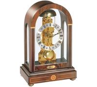 Hermle 22712-030791 14-Days Mechanical Table Clock with Arched Walnut Casing and Hour Strike 30cm x 19cm x 13.5cm