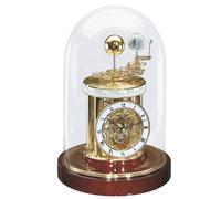 Hermle 22836-072987 Astrolabium Brass and Mahogany Table Clock