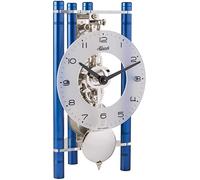 Hermle Table Clock, Aluminium, Blue, 19,5cm x 11cm x 9cm