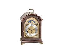 Hermle Table Clock, Wood, Brown, 33cm x 22cm x 15,5cm