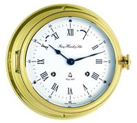 Hermle Mechanical Brass Ship Bells Wall Clock 35065-000132