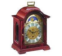 Hermle Debden Mechanical Mantel Clock with Moon Phase Feature and Westminster Chime (Mahogony)