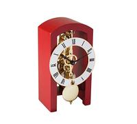 Hermle Mechanical Skeleton Table Clock with Red Wood 23015-360721