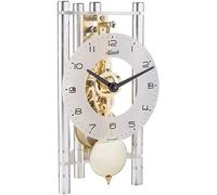 Hermle Table Clock, Aluminium, Silver, 19,5cm x 11cm x 9cm