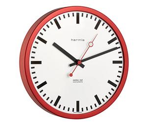 Hermle Station Clock 30471-362100 Quartz Red