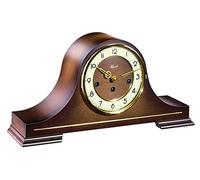 Hermle Stepney Mechanical Tambour Walnut Mantel Clock 21092-030340