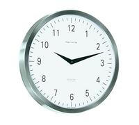 Hermle Wall Clock, Stainless Steel, Silver, Ø 30cm x 5cm