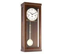 Hermle Wall Clock, Wood, Walnut, 57cm x 22,5cm x 13 cm