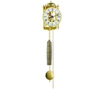 Hermle Wrought Iron Mechanical Pendulum Wall Clock - Strike on Hour (Gold)