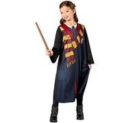 Hermoine Deluxe Robe Kit Harry Potter Girls Licensed Fancy Dress Costume + Wand