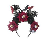 Hermoli light up Halloween Headband Spooky Stylish Eye Rose Design Spider Bat Hair Accessories for Women