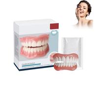 Hermsa Multi-functional Shaping Silicone Denture Set - Medical Grade Suction Fit Dentures, Effective Denture Teeth Reline Kit, Complete Full Denture Solution, Easy Use (1PCS)
