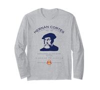 Hernán Cortés Conqueror Aztec Empire Castile Conquistador Long Sleeve T-Shirt
