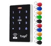 HERNAS WiFi Smart Access Controller, IP68 Waterproof RFID Keypad with Tuya APP Remote Control, Dual Frequency (125KHz/13.56MHz), Wiegand 26/34 Output, Unlocking Logs Traceable