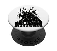 HERNE THE HUNTER (Black)) PopSockets Adhesive PopGrip