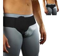 Hernia Belt For Men Hernia Truss,Inguinal Hernia Support For Men Left or Right Side, Post Surgery Men's Inguinal Hernia Support Truss For Inguinal, Groin Hernias, Adjustable Waist Strap (Black 2PCS)