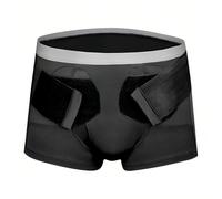 Hernia Belts for Men, Support Brief for Single/Double Inguinal, Hernia Underwear for Men with 2 Removable Pressure Pads(Medium)