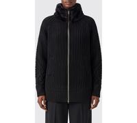 HERNO Merino Wool Cardigan with Faux Fur Collar - Size: 44 - female