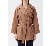 HERNO Short Cotton Gabardine Trench Coat with a Tie-Waist Belt - Size: 40 - female