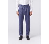 HERNO Slim Fit Cotton Trousers with Drawstring Waist and Belt Loops - Size: XL - male