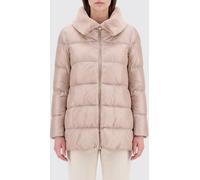 HERNO Water-Repellent Quilted Nylon Short Down Jacket with Fur Collar - Size: 42 - female