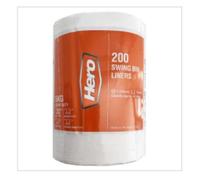 Hero 200 Swing Bin Liners | Approx 200 per Case| Case of 6