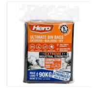 Hero 5 Ultimate Bin Bags 158 litres | Approx 5 per Case| Case of 10