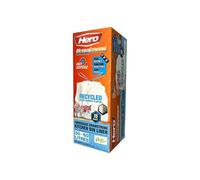 Hero 60L Scented Bin Bags Liners Strong Drawstring Refuse Sacks Swing White X15