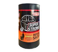 Hero 85L Heavy Duty Bin Bag Liners, Pack of 20 Extra Large Black Refuse Sacks, Super Strong Leak Proof & Tear Resistant Bin Bags, 85 Litre Rubbish Bags for Household, Garden & Commercial Use