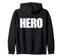 HERO | A bold design that says the word HERO Zip Hoodie