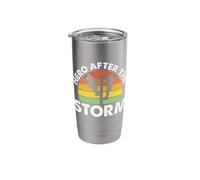 Hero After The Storm Electric Cable Lineman Stainless Steel Insulated Tumbler