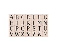 Hero Arts - 28 Woodblock Rubber Stamp Set - Golden Age Large Letter Set - LP453